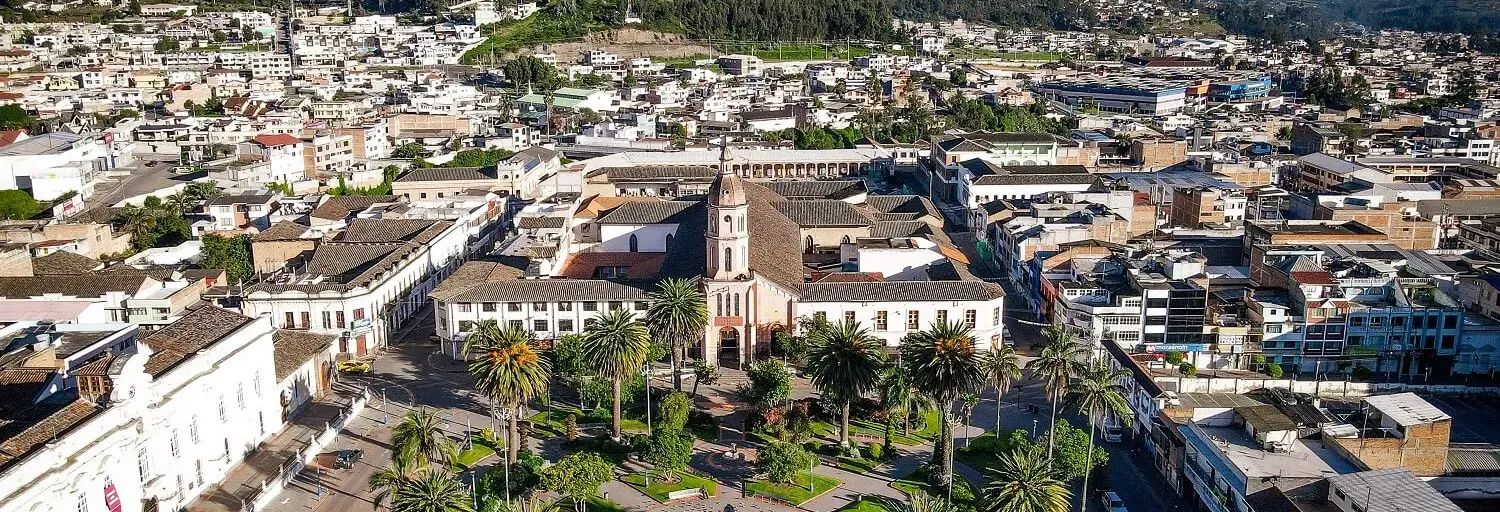 Vista de Otavalo, Ecuador